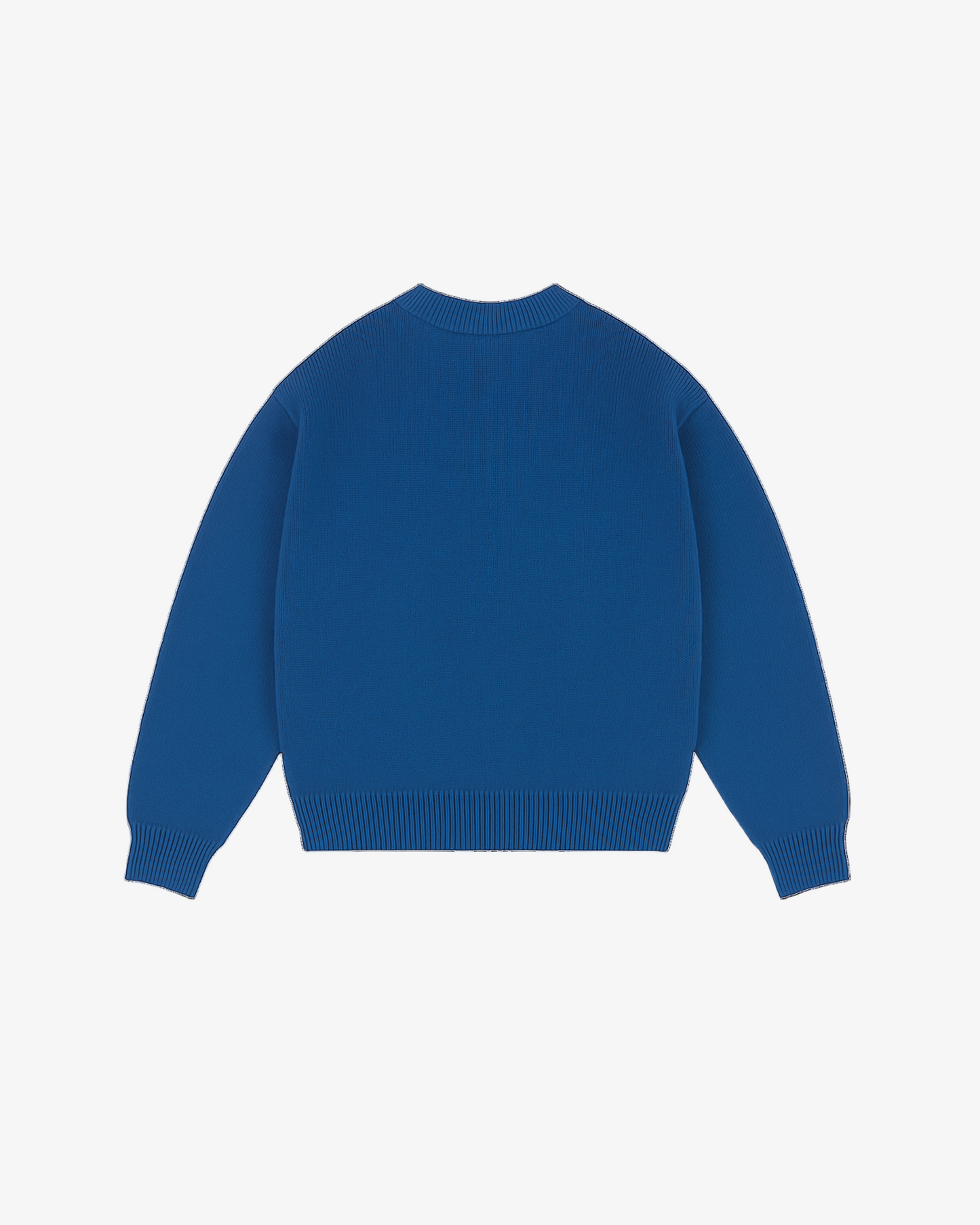 EMBLEM KNIT BLUE